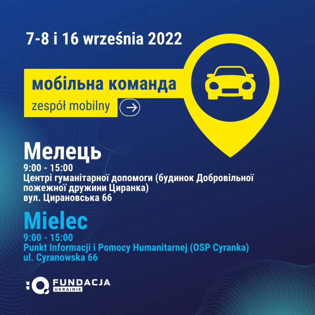 Zdjęcie z pracy mobilnego biura (archiwum)