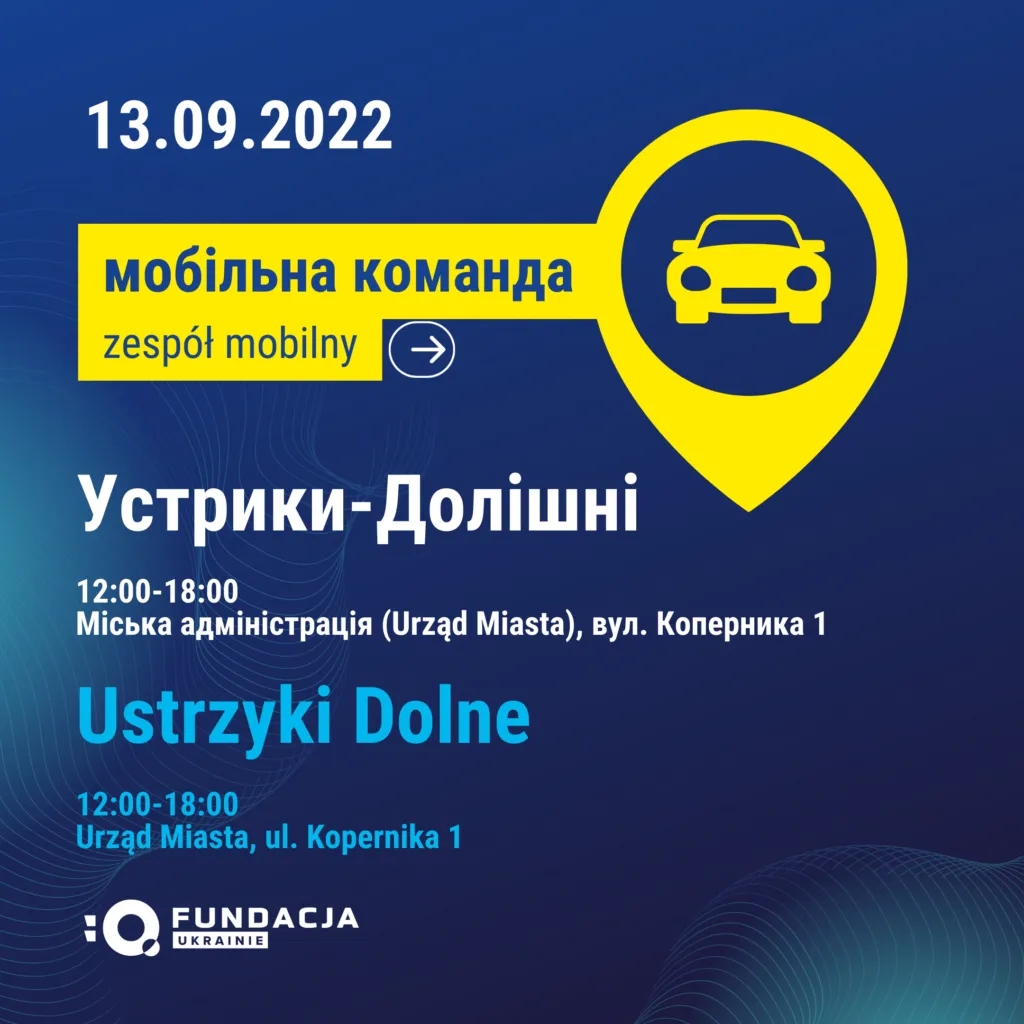 Zdjęcie z pracy mobilnego biura (archiwum)