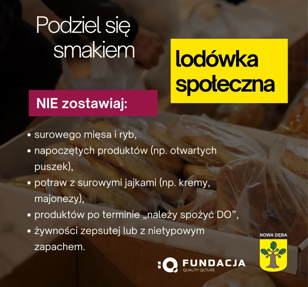 Instrukcja: jakich produktów nie zostawiać w jadłodzielni