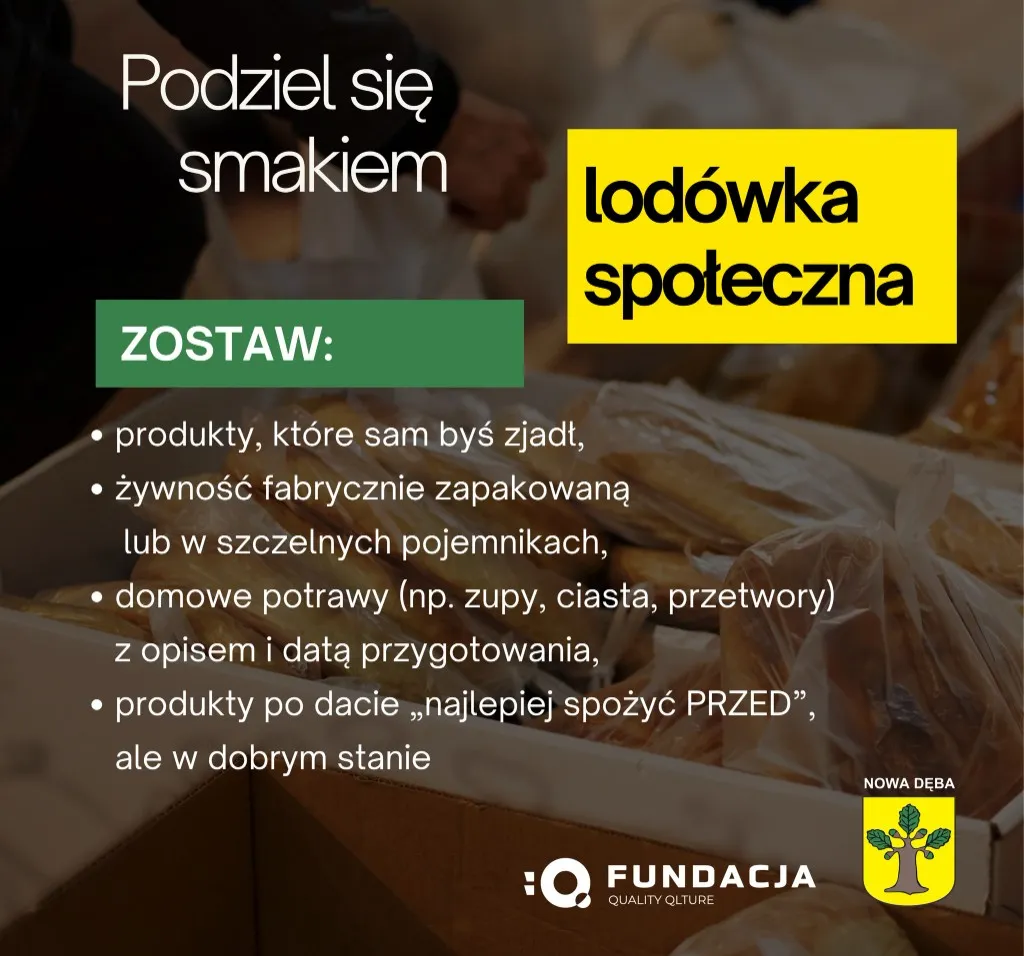Instrukcja: jakie produkty zostawiać w jadłodzielni