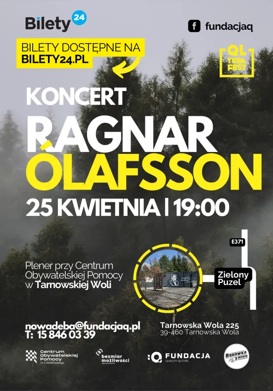 Koncert Ragnar Ólafsson – plakat