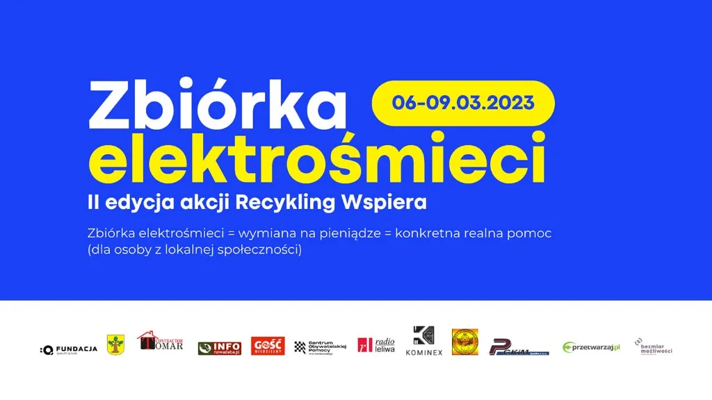 Grafika promocyjna II edycji akcji Recykling Wspiera